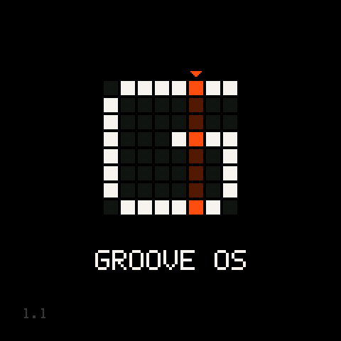 Заставка установленной Groove OS