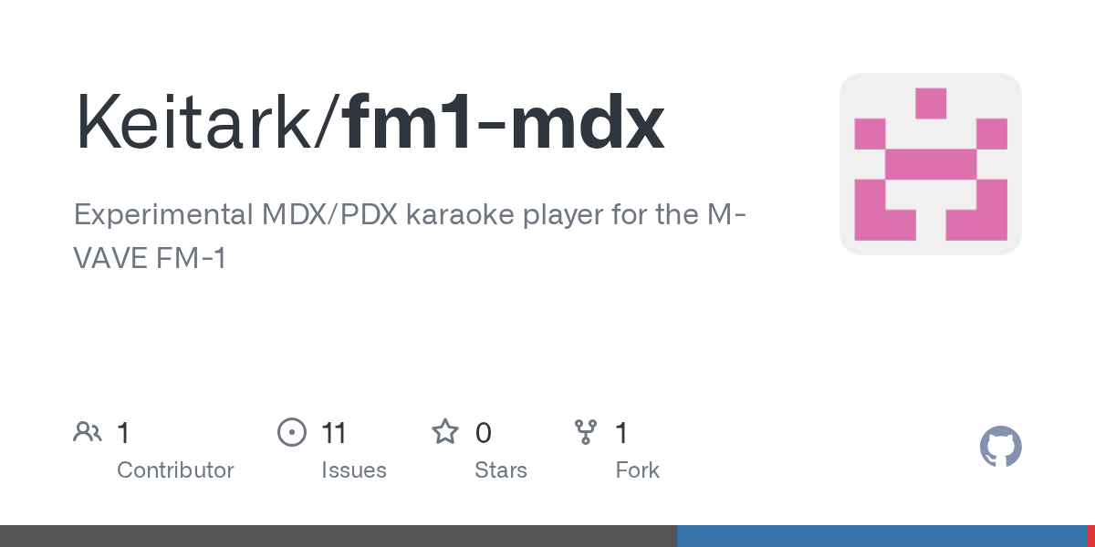 Превью репозитория FM1 MDX