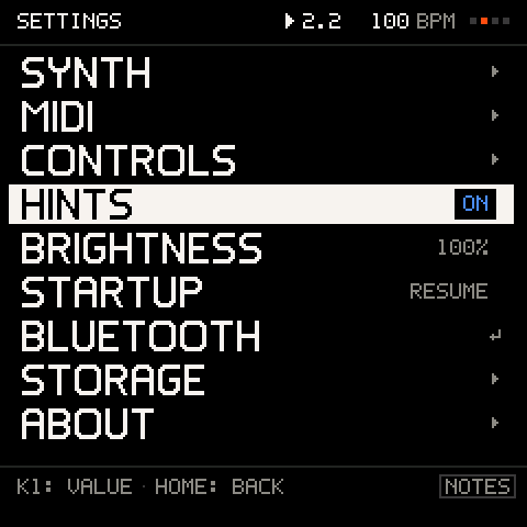 SETTINGS: системные настройки Groove OS